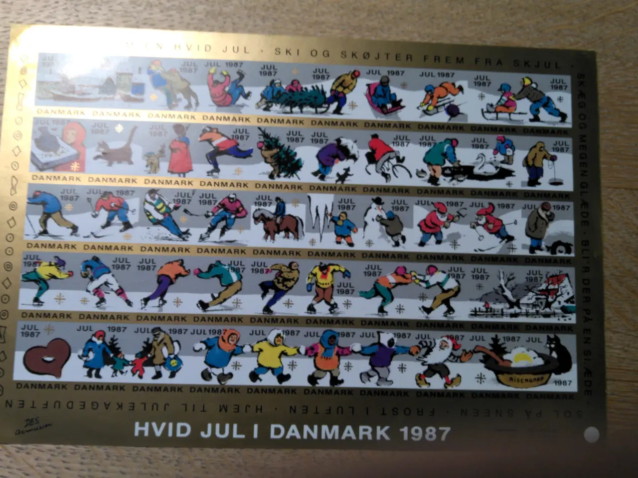 Billede 7 - 3 Danske juleark 1990-91 -92 til nedsat pris