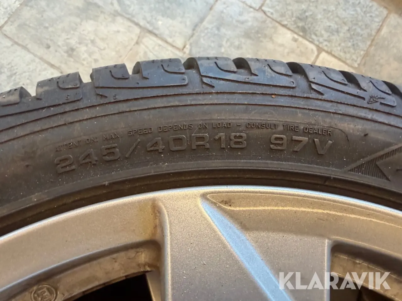 Billede 6 - Alufælge med vinterdæk Goodyear Ultra grip Audi TT - 4 styk