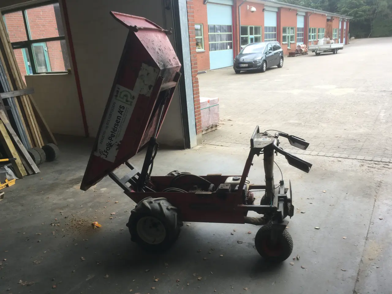 Billede 3 - Motorbør med Honda motor og hydr. tip