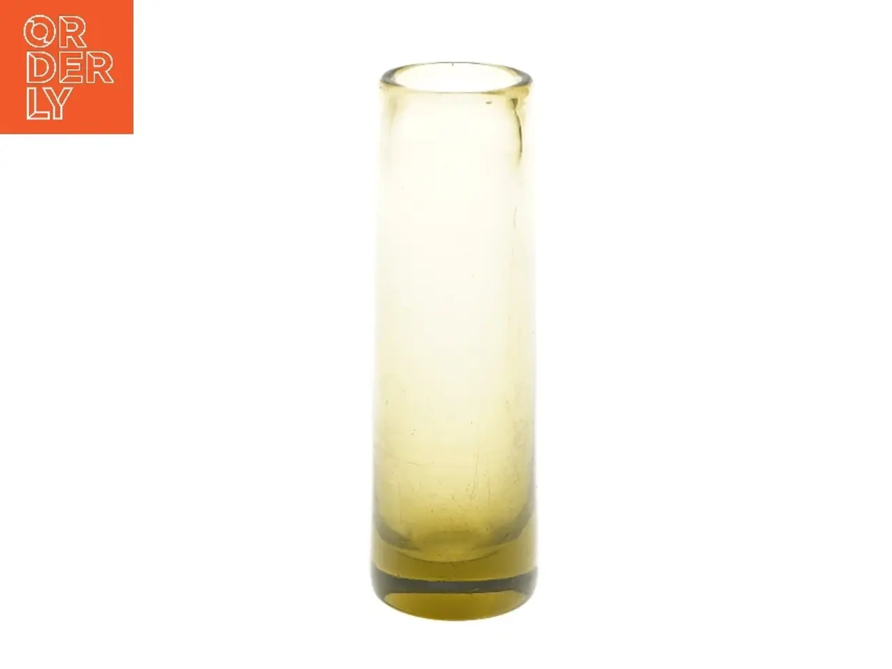 Billede 1 - Holmegaard P60 Glasvase (str. Ø 5 cm længde 17,5 cm)