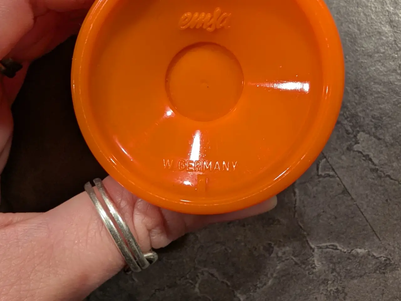Billede 2 - Orange æggebægre 6 stk