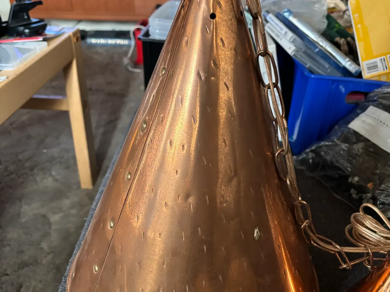 Billede 4 - LB denmark kobber loftlampe