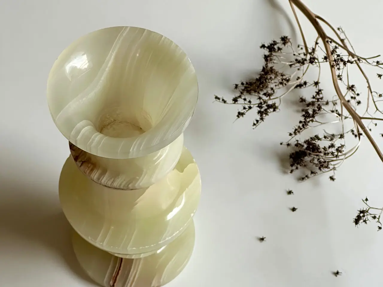 Billede 4 - Vase, grøn onyx