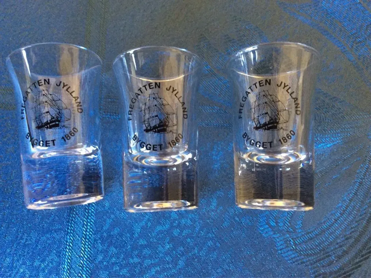 Billede 3 -  3 snapseglas fra fregatten Jylland