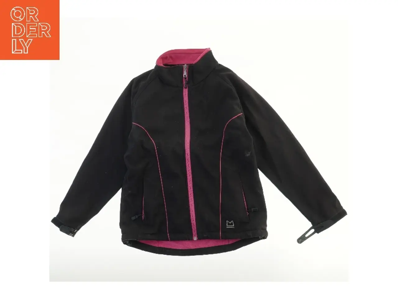 Billede 1 - Sort softshelljakke med pink detaljer fra Master (str. B 48 L 60 cm)