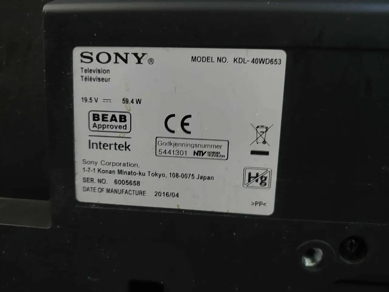 Billede 9 - Sony 40" Tv