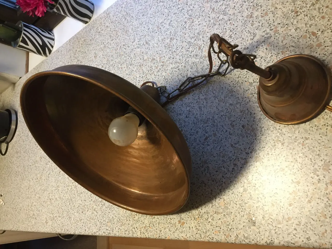 Billede 2 - Kobber lampe