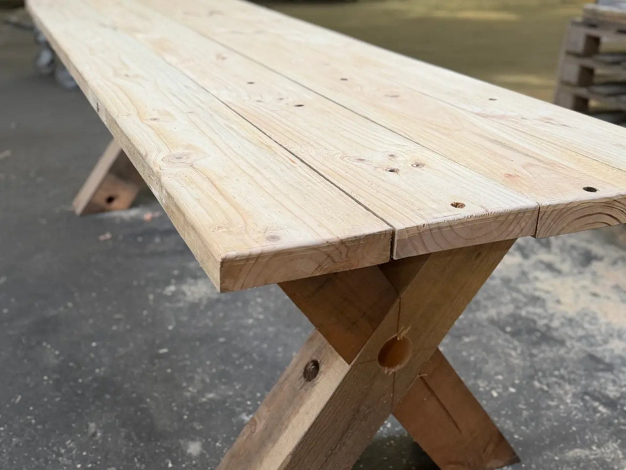 Billede 3 - Rustik bord genbrugstræ
