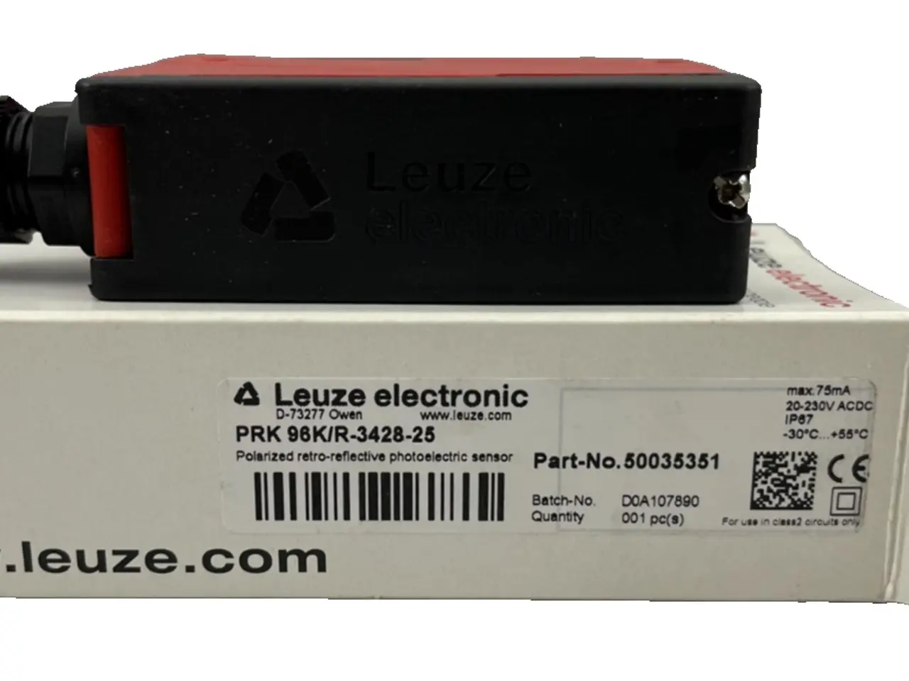 Billede 1 - Leuze PRK 98/KR-3428-25 Retro-Reflective Sensor