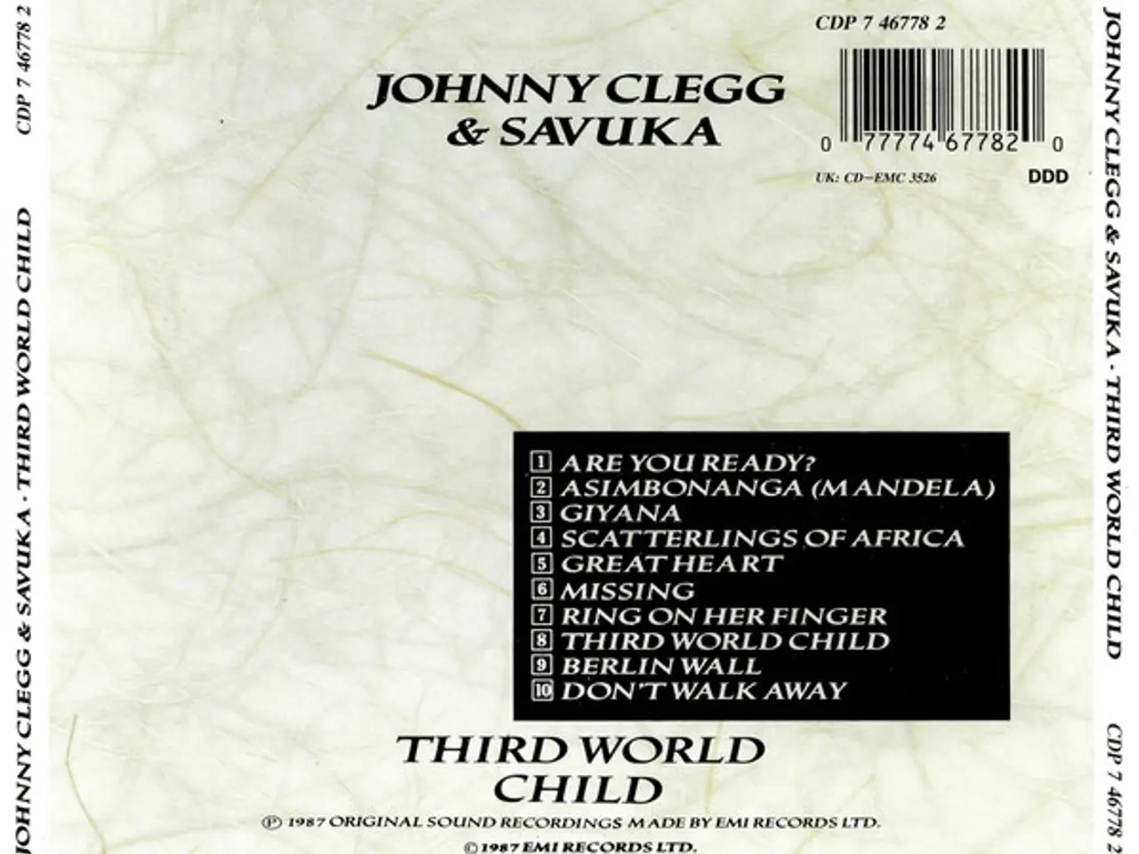 Billede 2 - Johnny Clegg & Savuka – Third World Child – CD