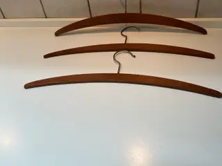 6 stk Teak bøjler, Vintage