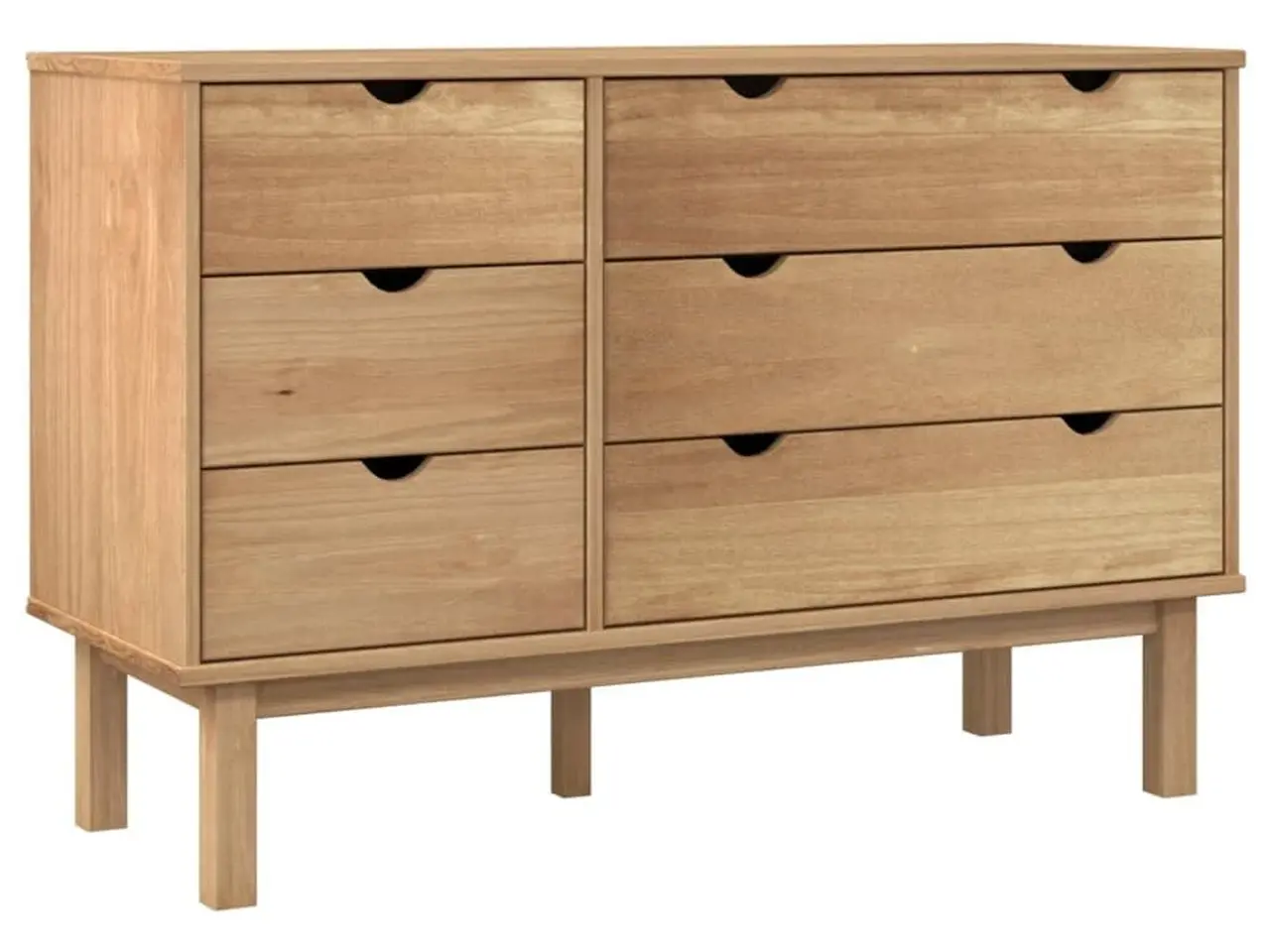 Billede 2 - Kommode OTTA 111 x 43 x 73,5 cm i massivt fyrretræ