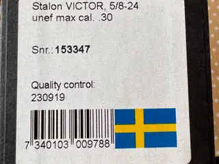 Lyddæmper: STALON Victor 5/8-24 Unef Max 30″