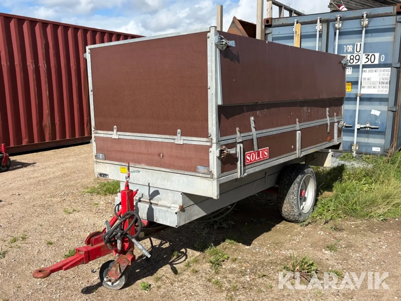 Billede 1 - Tiptrailer Solus 20.2 med hydraulisk tip