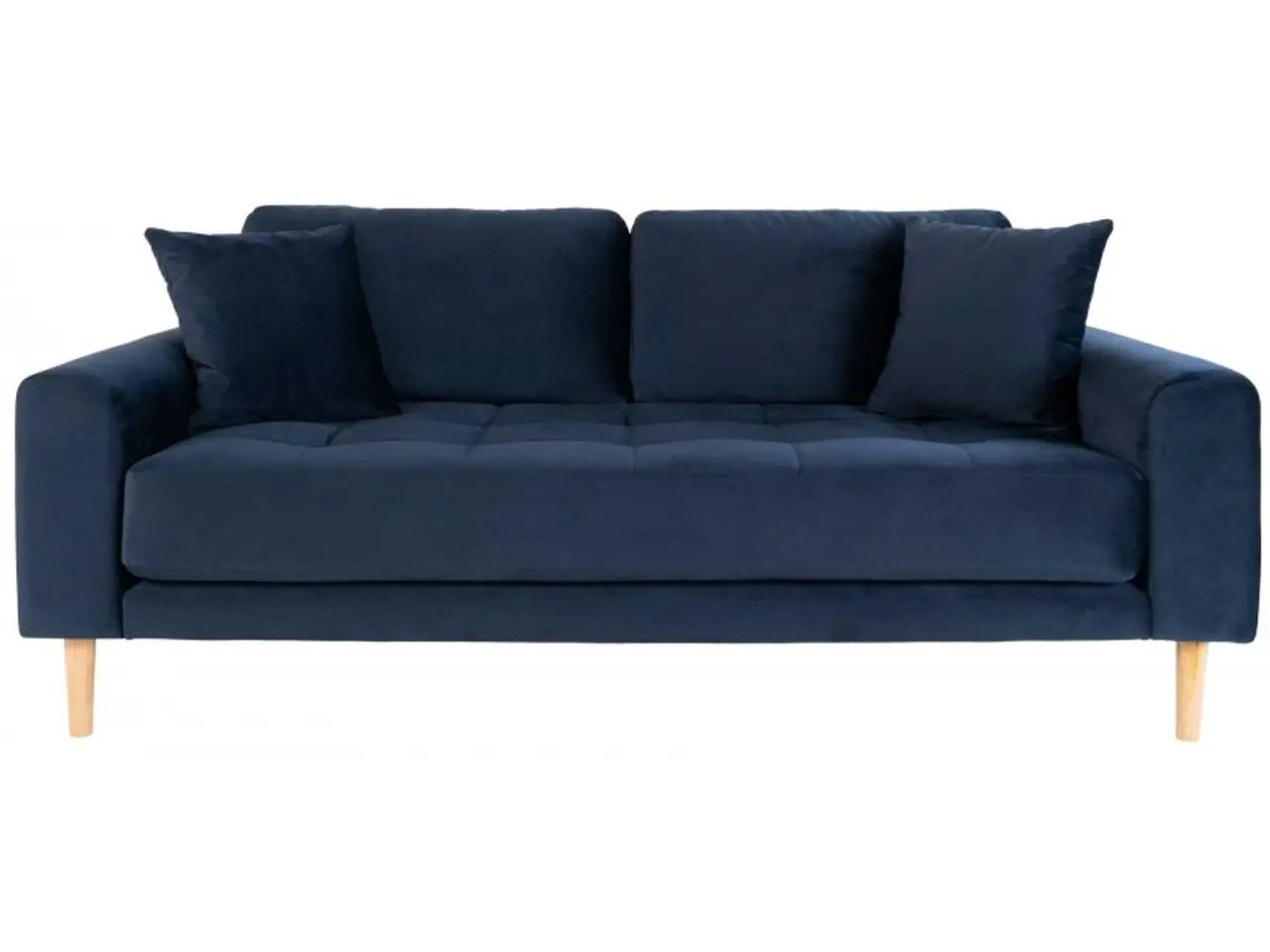 Billede 1 - Lido 2,5 Personers Sofa mørkeblåt velour