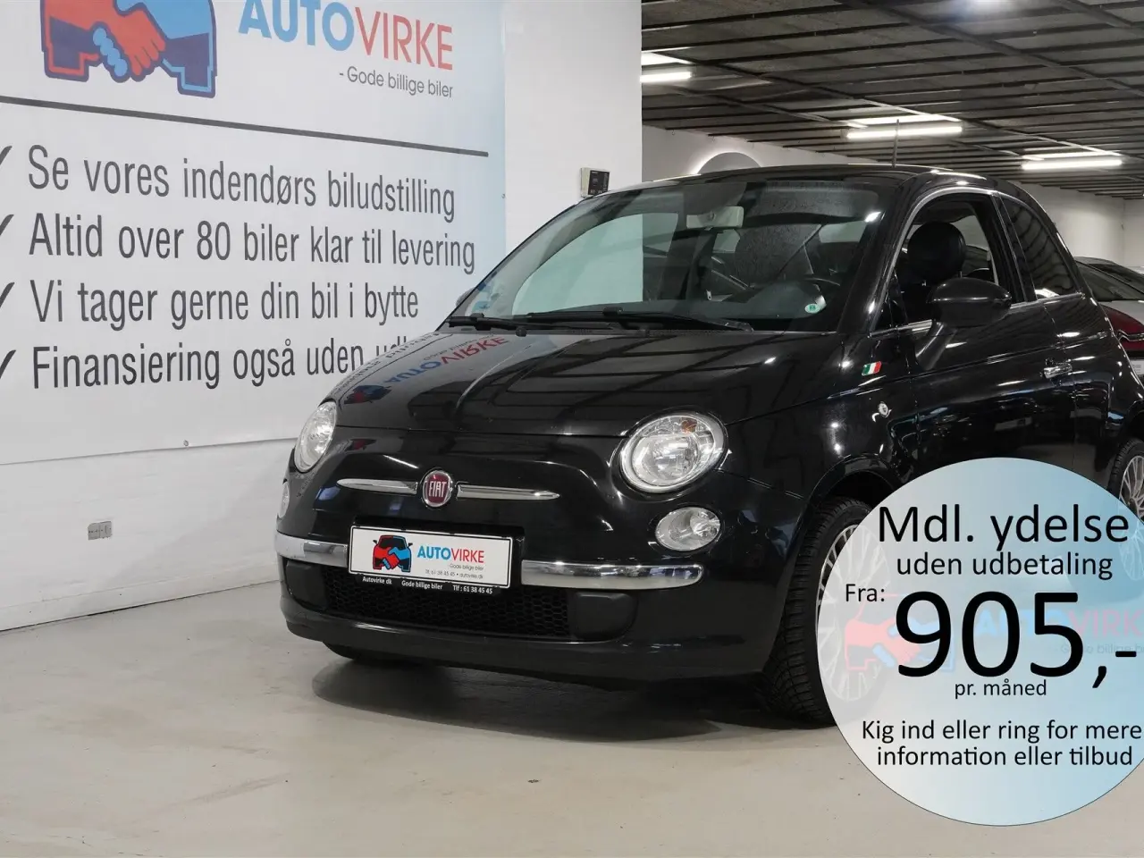 Billede 1 - Fiat 500 1,2 Lounge 69HK 3d