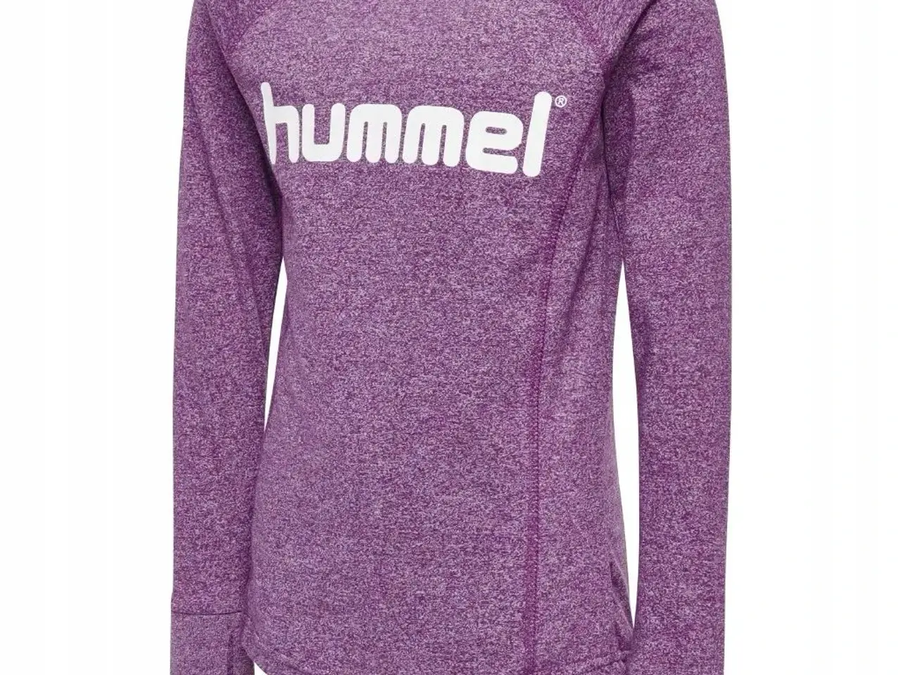 Billede 5 - Lilla Hummel trøje med hvidt logo str. 164