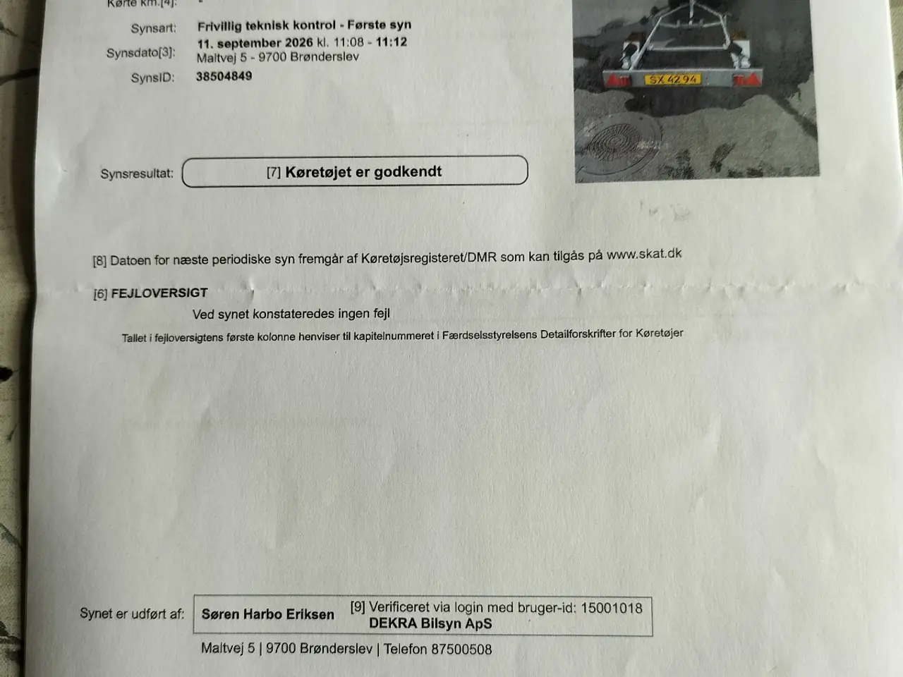 Billede 8 - Fin lille bådtrailer, med nummerplade