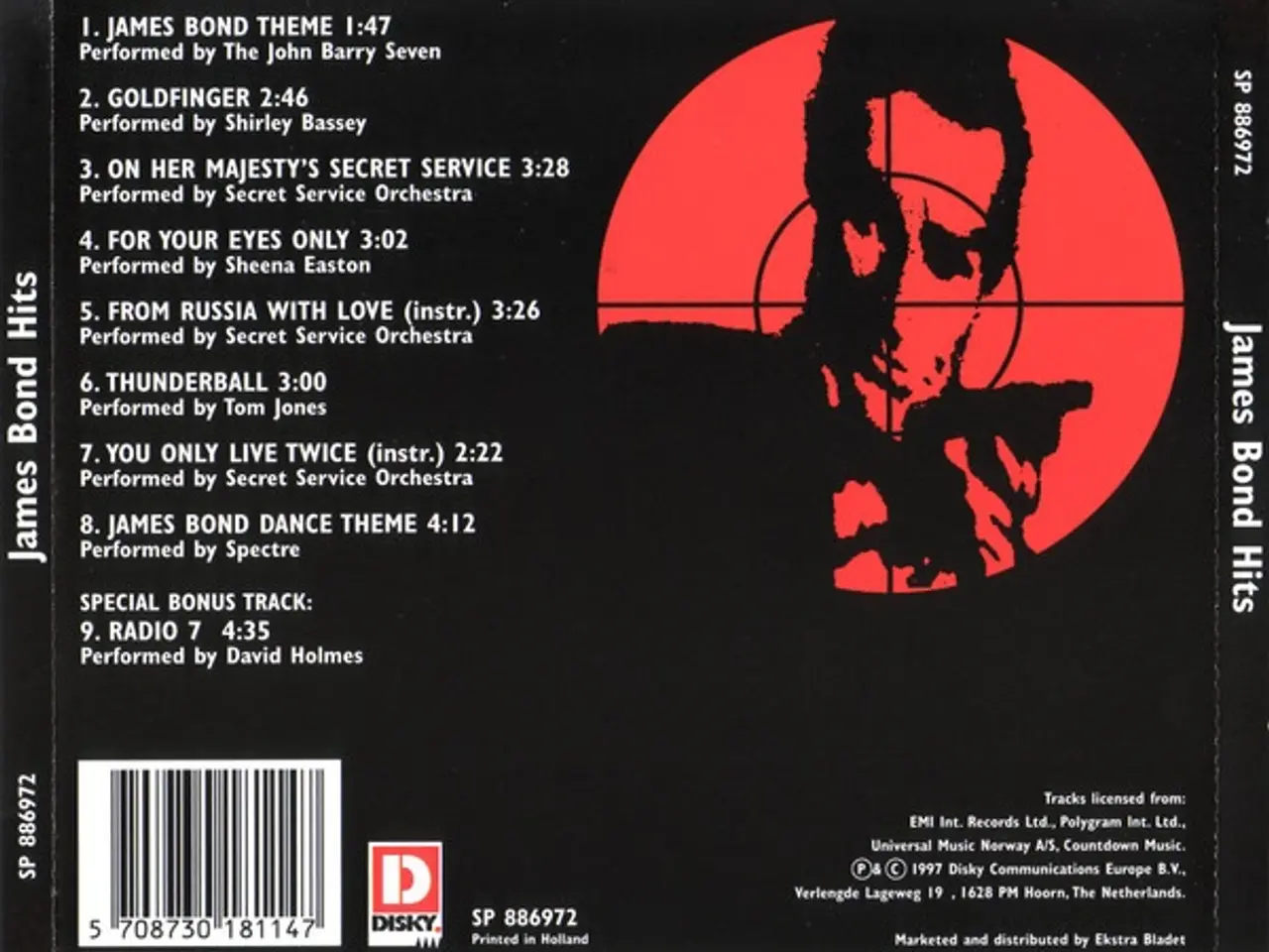 Billede 2 - Diverse kunstnere – James Bond Hits – CD