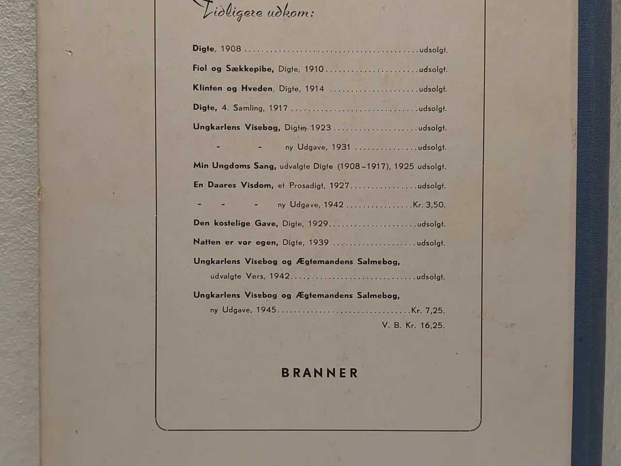 Billede 2 - Aage Berntsen:Ungkarleviser.Musik:Karl Bierring.