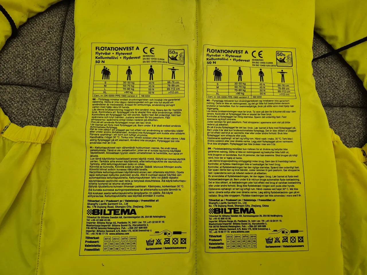 Billede 3 - Flydeveste..3 stk.. 50 – 70 kg…50N…Ubrugte
