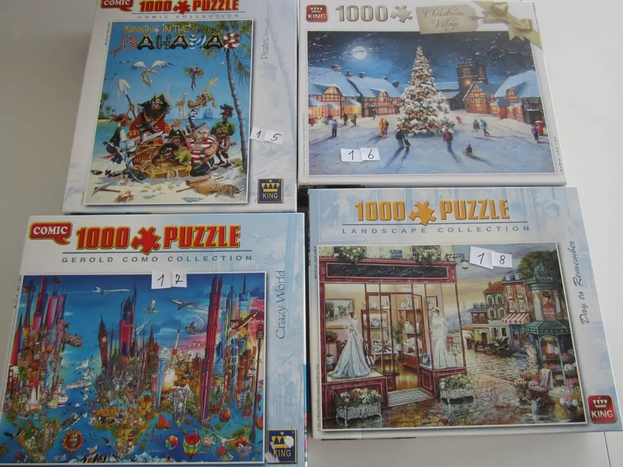 Billede 4 - Forskillige puslespil m,. 1000 brikker