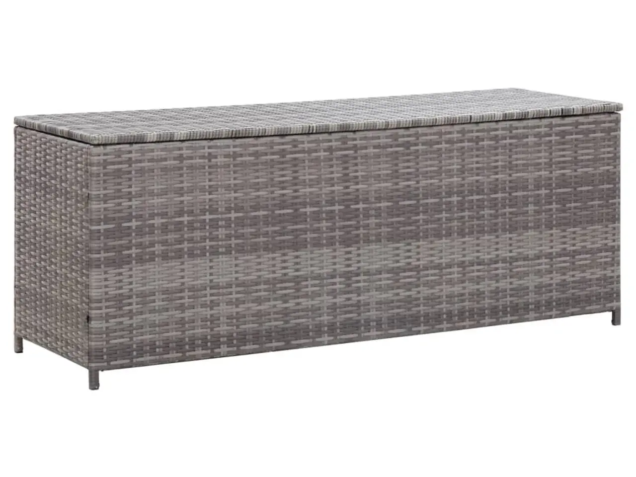 Billede 1 - Opbevaringskasse til haven i polyrattan - 150 × 50 × 60 cm, grå
