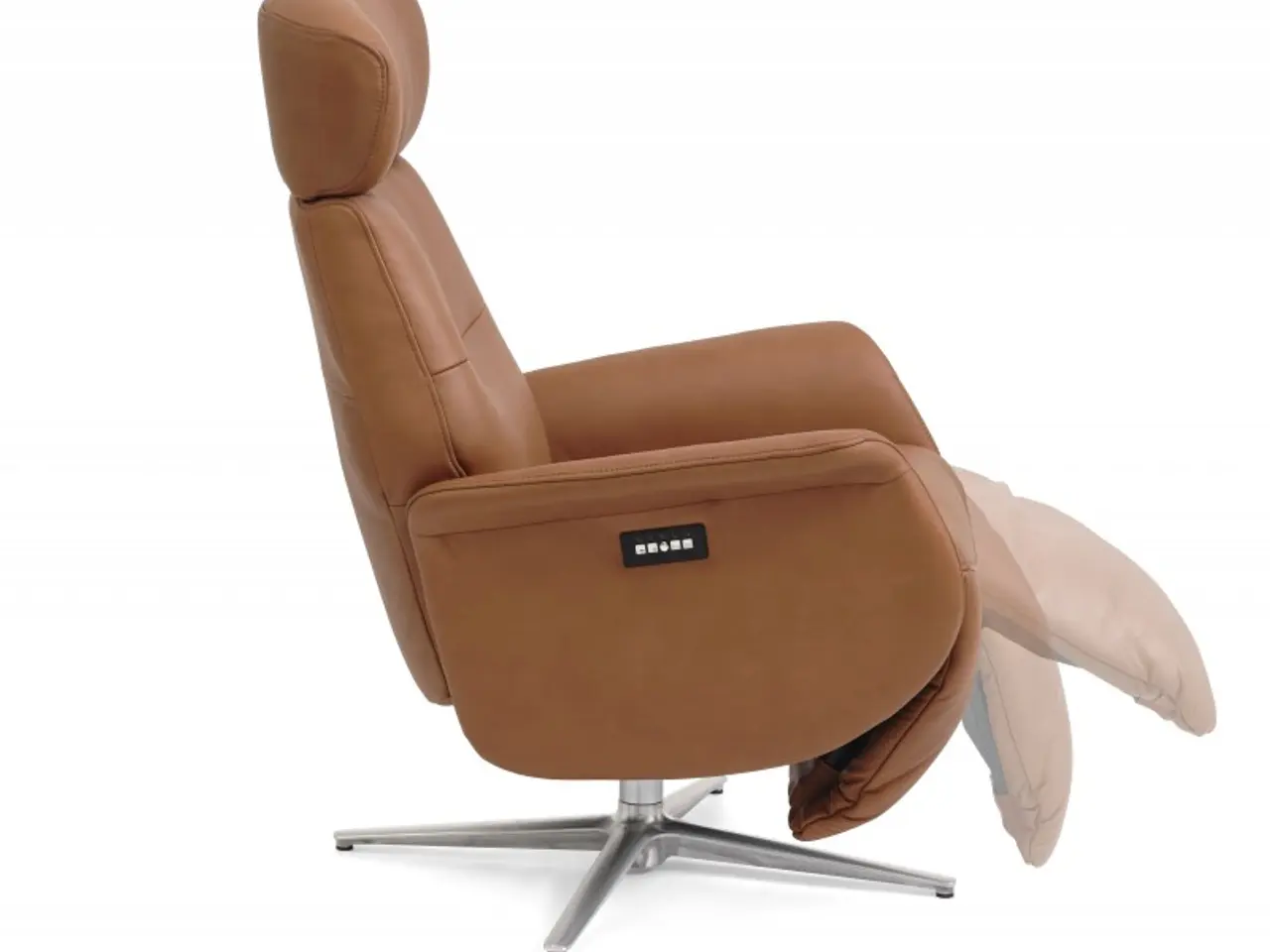 Billede 4 - Torsten Recliner lænestol med 2 motor - Cognac semianiline læder