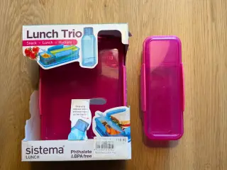 Sistema 2 madkasser og drikke dunk. 50kr