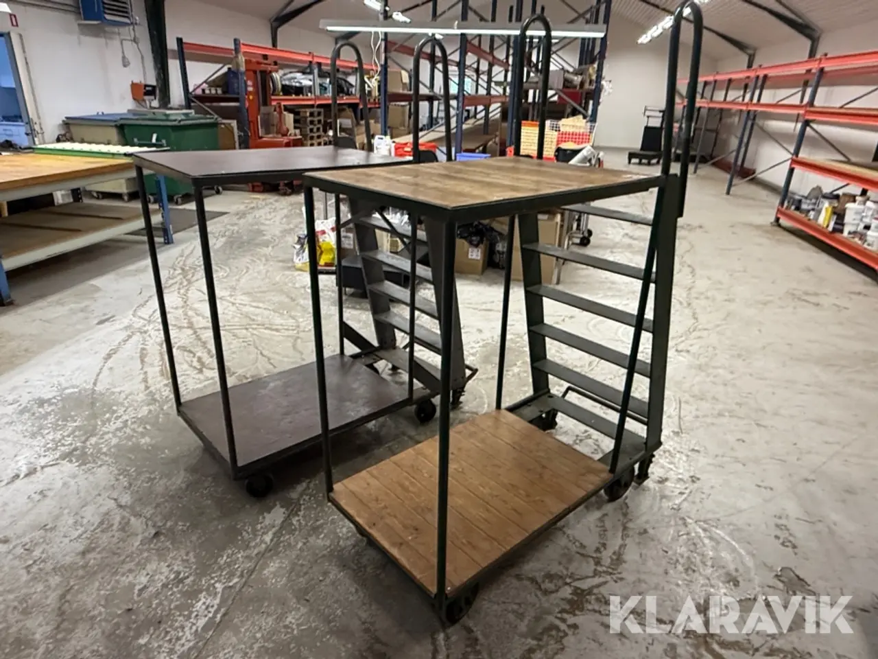 Billede 3 - Rullende reol trapper - 2 styk