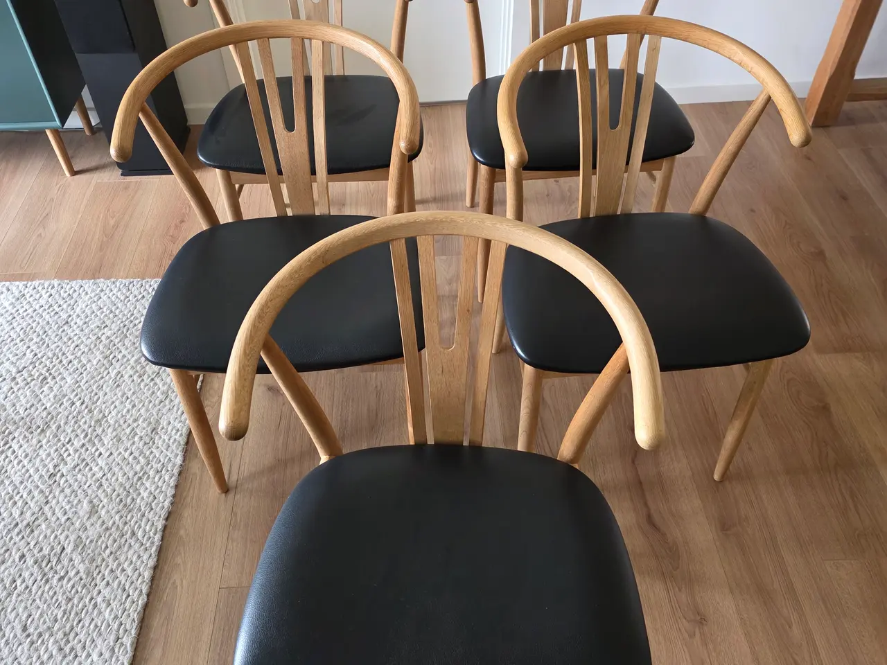Billede 4 - Spisebordsstole i eg