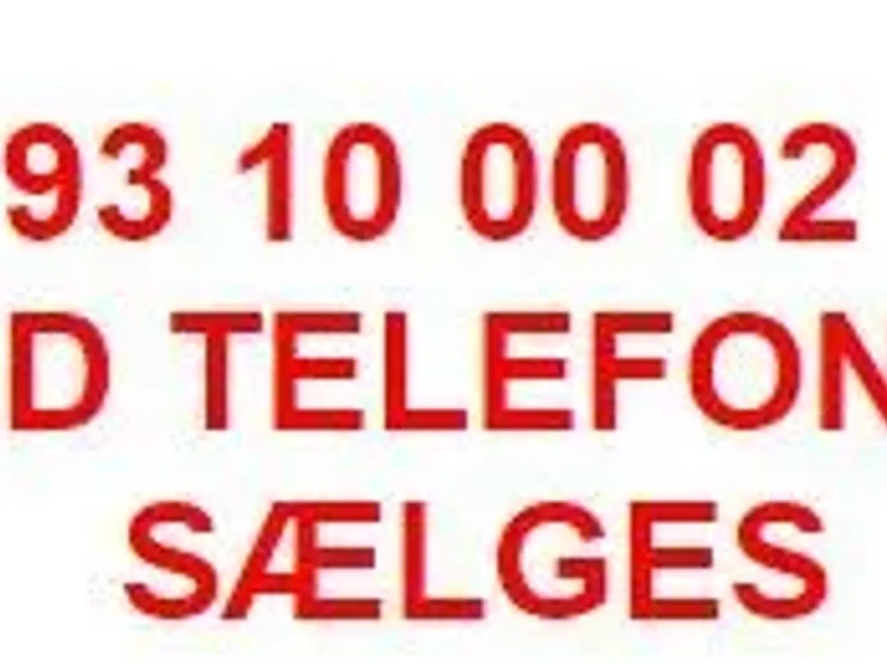 Billede 1 - Guld Telefon mobilnummer 93100002 Salg