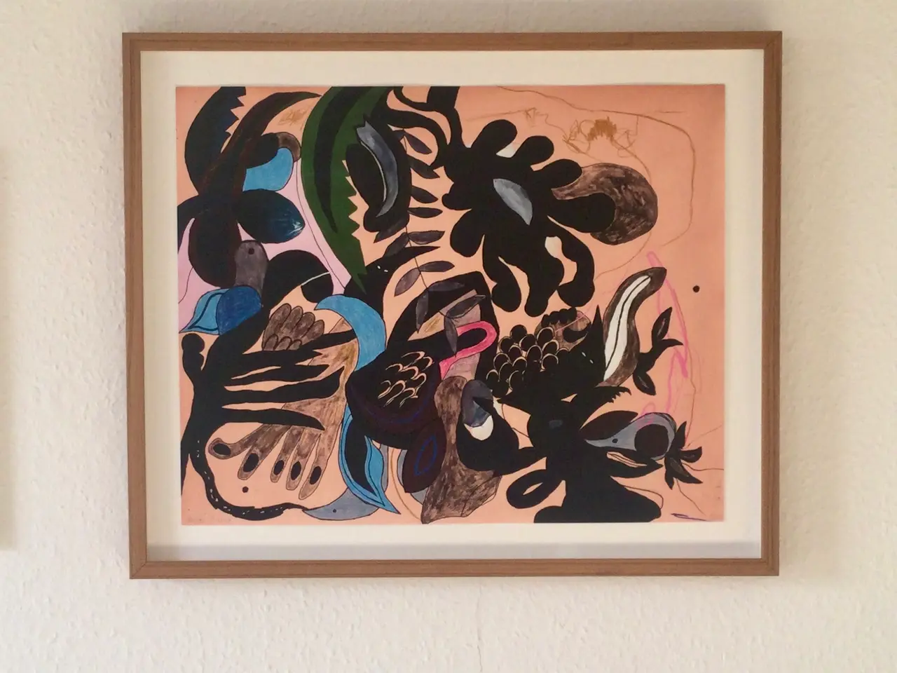 Billede 2 - Heidi P Giclée Print i teaktræsramme / tryk