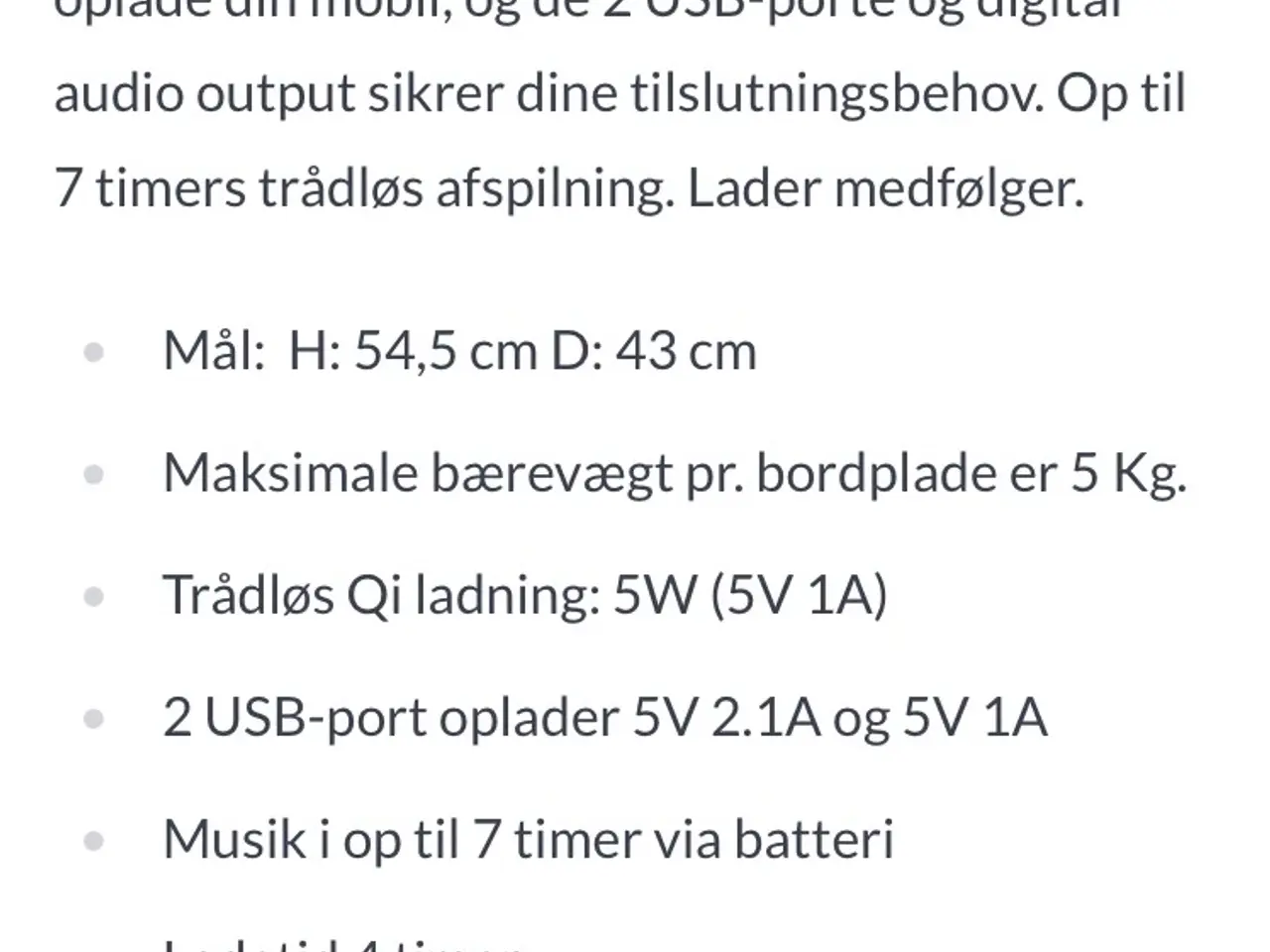 Billede 10 - Simox multimediebord. Bord og lyd i et møbel