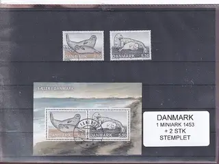 Danmark - Miniark 1453 + enkeltmærker - Stemplet