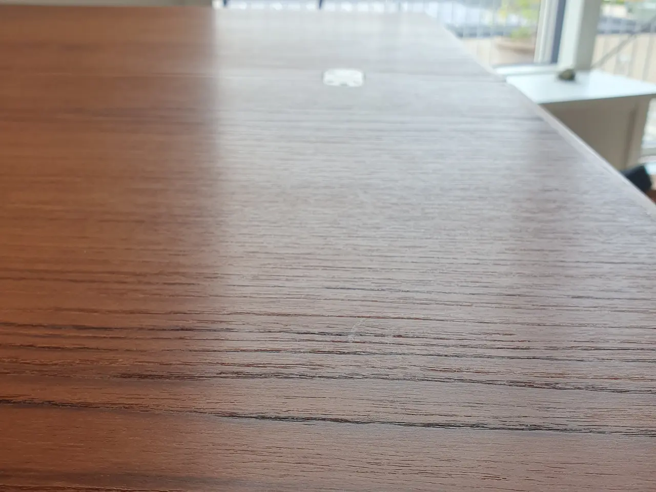 Billede 2 - Spise/skrivebord i teak med messingbeslag