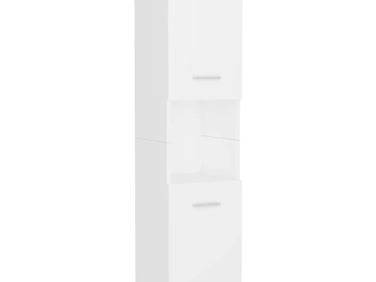 Billede 2 - Badeværelsesskab 30x30x130 cm konstrueret træ hvid