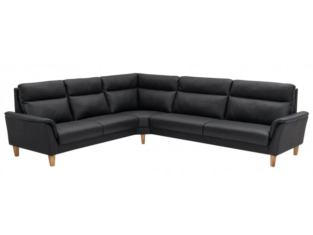 Billede 1 - Hjort Knudsen Sæby Læderhjørnesofa