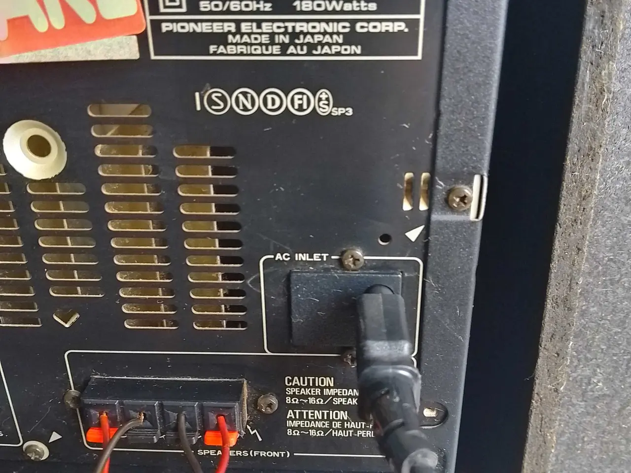 Billede 9 - Pioneer Model SX-P530 stereo anlæg