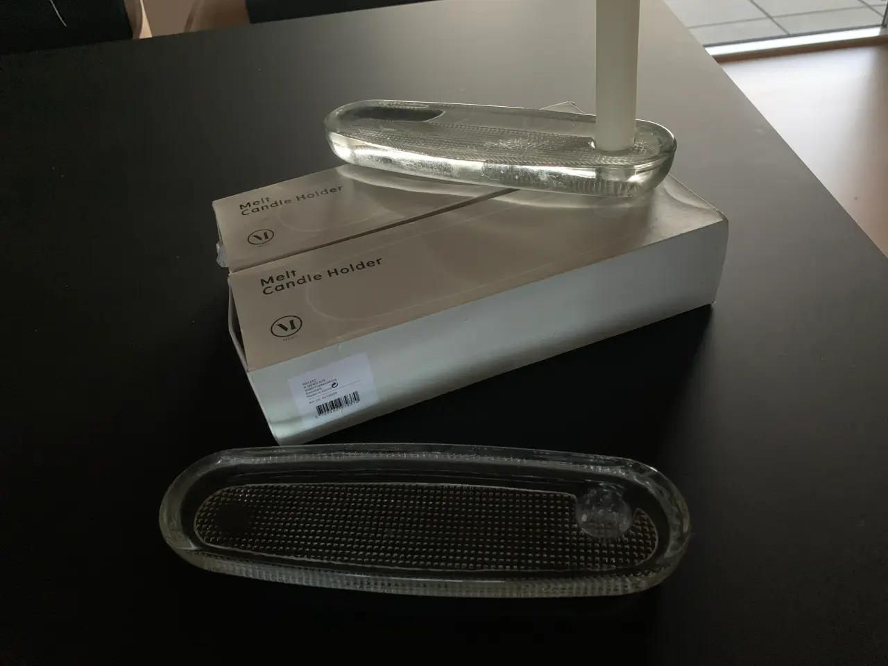 Billede 2 - 4 nye glas lysestager som kan dekoreres 