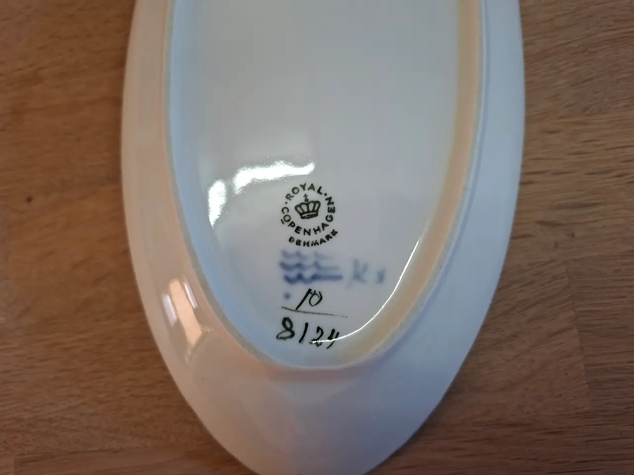 Billede 2 - Blå Blomst oval teskebakke model 8124 1 sortering