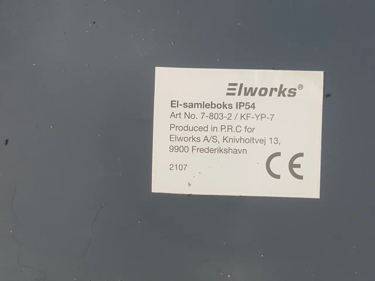 Billede 4 - Elworks El-samleboks IP54 - mørk grå