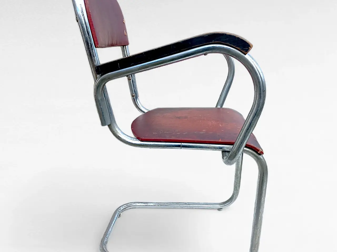Billede 3 - Funkisstol i forkromet stål – ca. 1930/40’erne