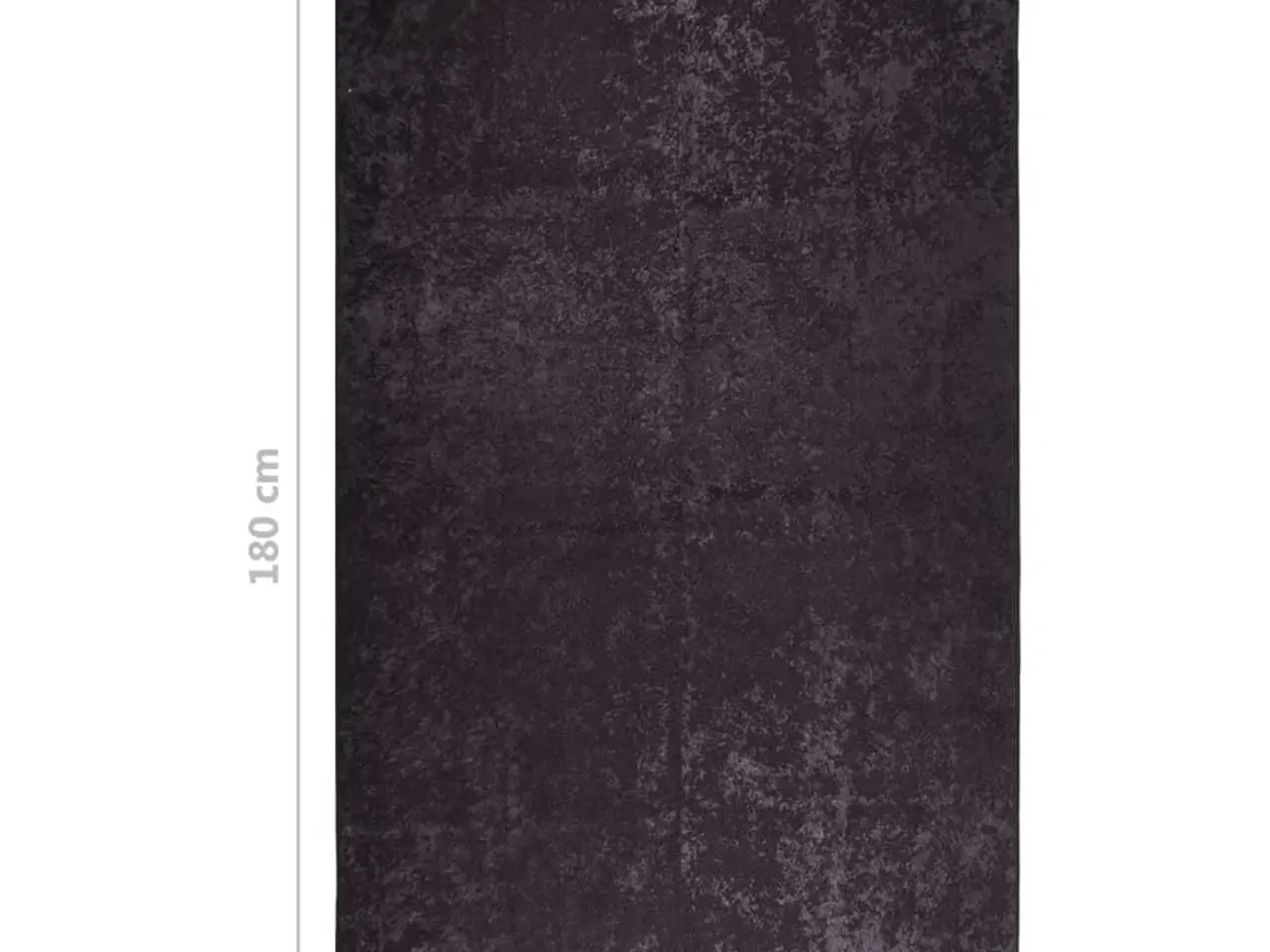 Billede 7 - Gulvtæppe 120x180 cm skridsikkert og vaskbart antracitgrå