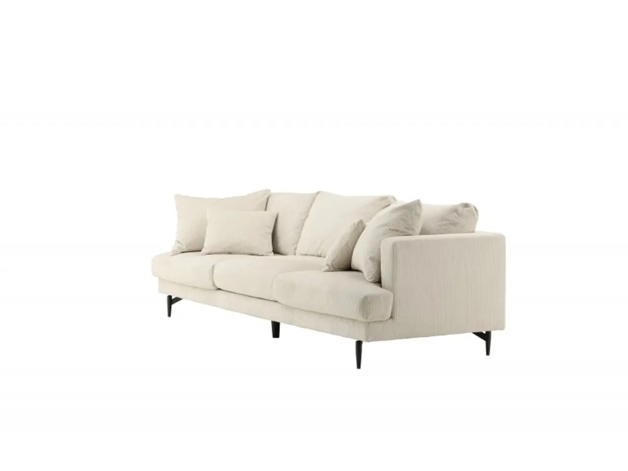Billede 6 - Sofia 3 personers Sofa  - Beige Fløjl