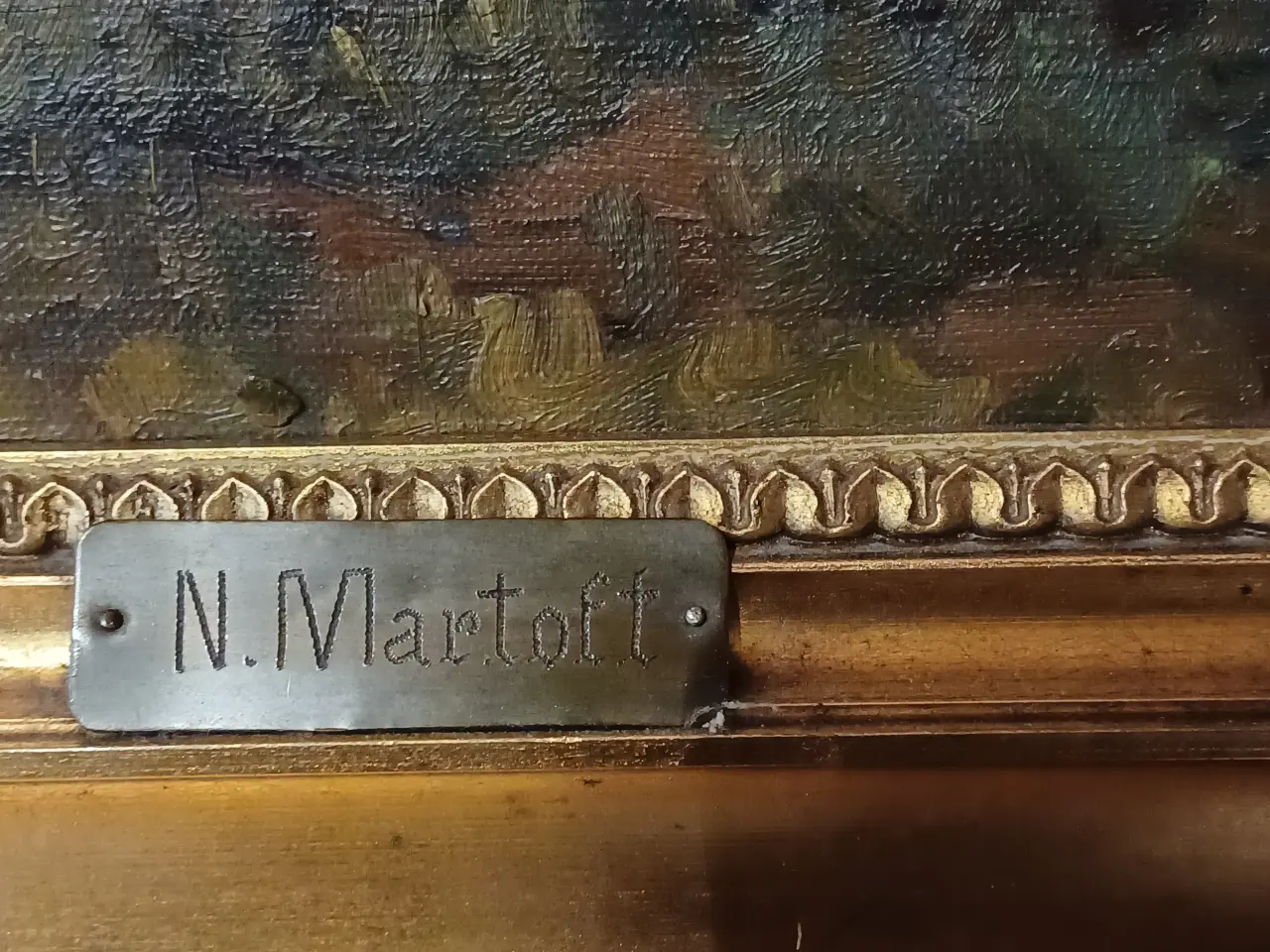 Billede 2 - Maleri af N,Martoft