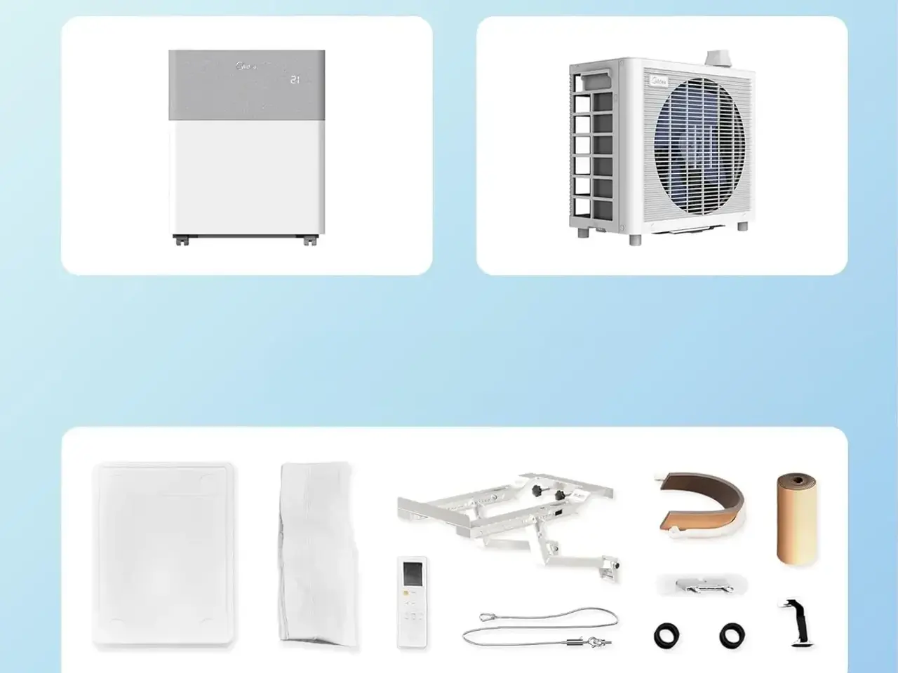 Billede 4 - Midea Porta Split flytbar varmepumpe
