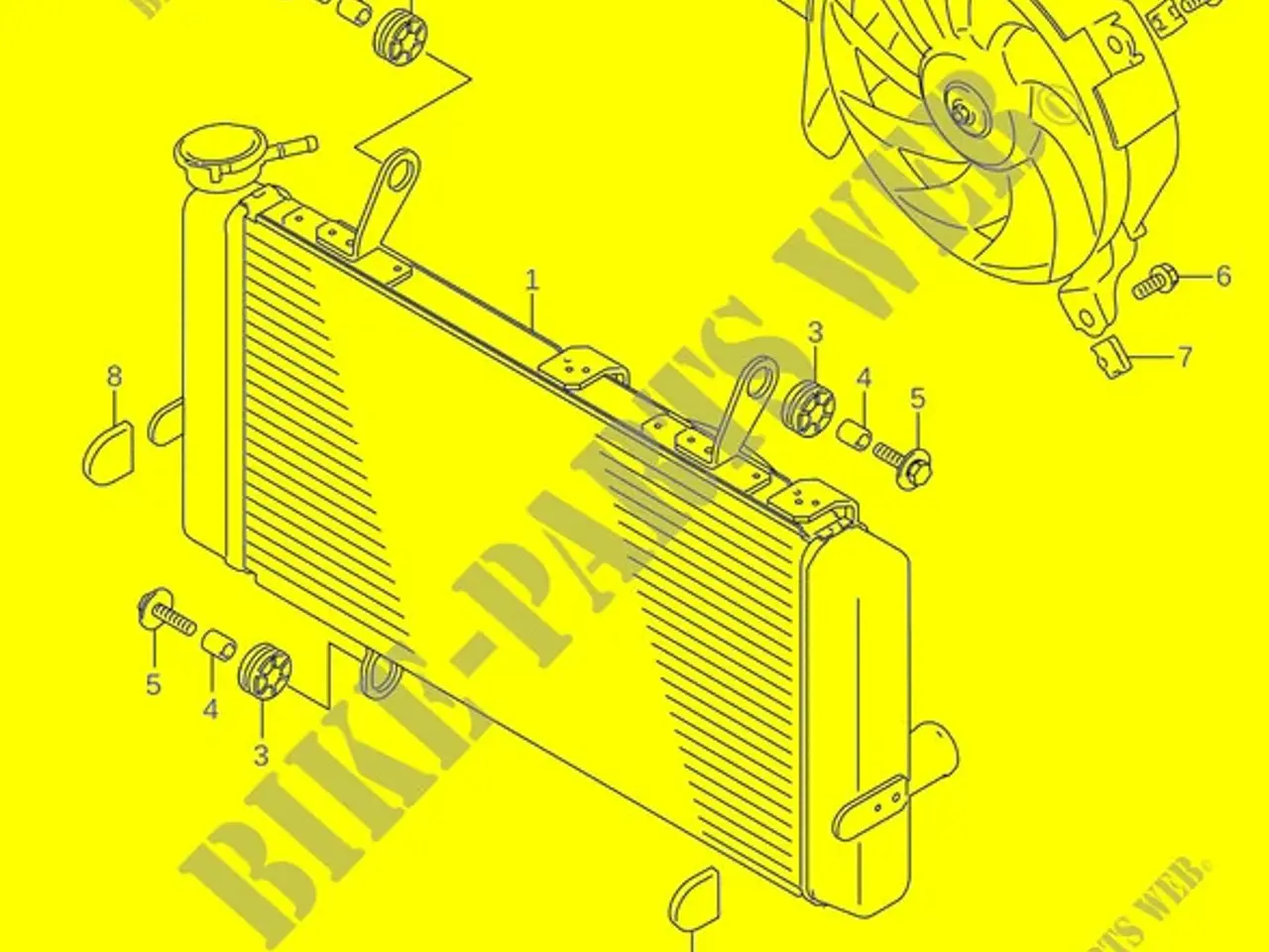 Billede 1 - Køler, Suzuki DL1050 RADIATOR COMP,WATER