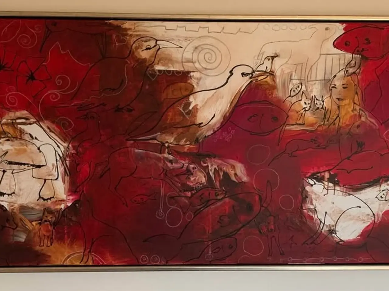 Billede 1 - Maleri mærket Freja 70x140 cm