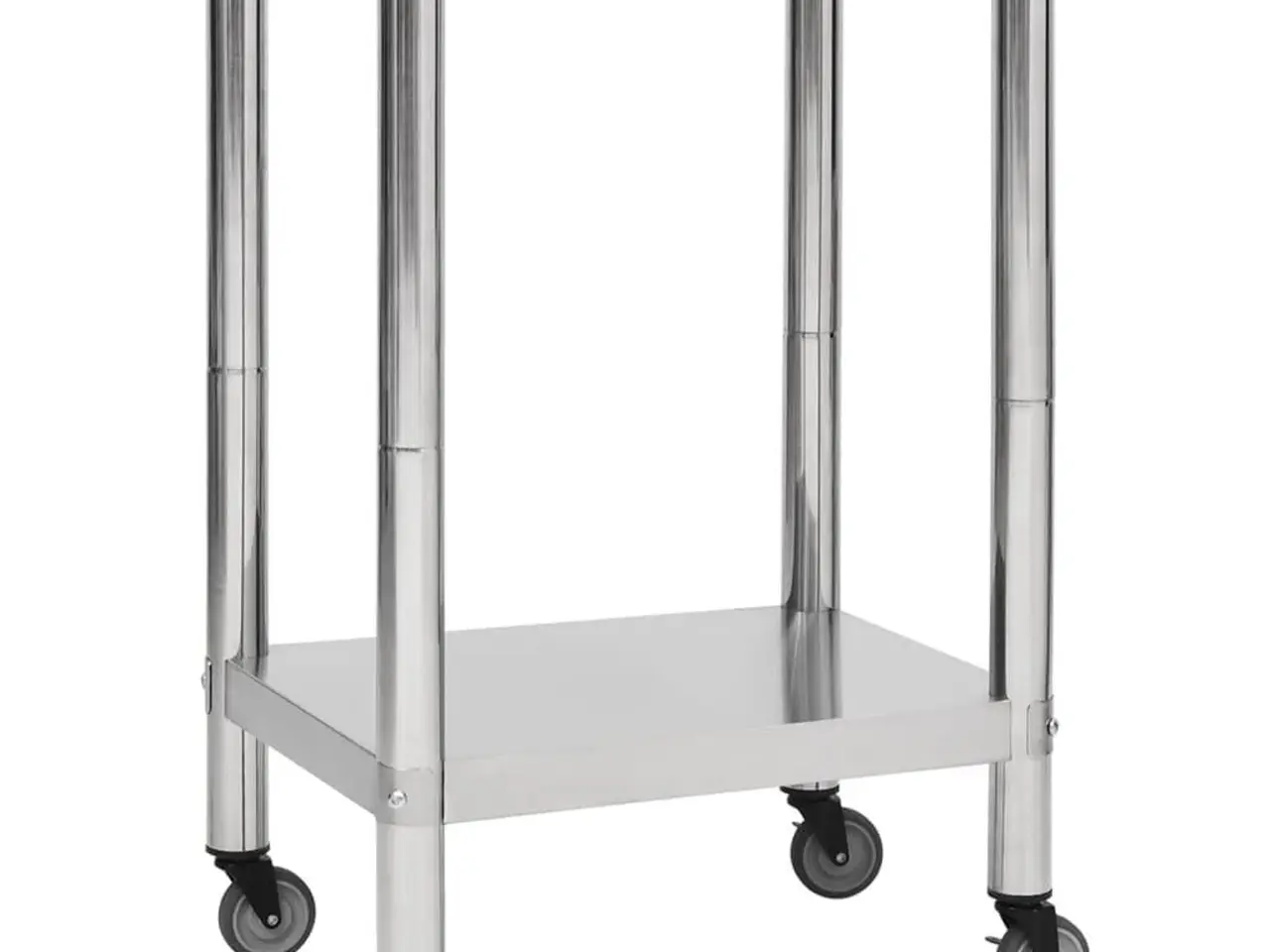 Billede 1 - Arbejdsbord med hjul til køkken 60x45x85 cm rustfrit stål